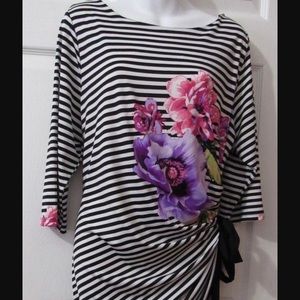 Side cinched wrap style dress